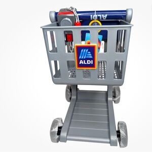 Aldi Play Toy Child Size Shopping Cart Collectible Aisle of Shame